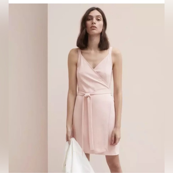 Everlane Japanese GoWeave‎ Wrap Dress 00 pink - Picture 1 of 7